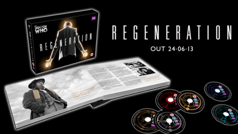Regeneration book open and six DVD discs next to it