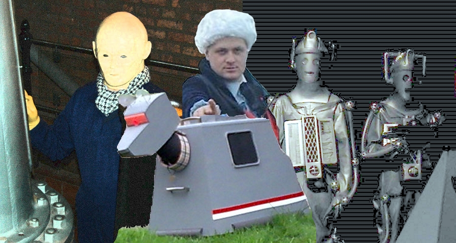 Auton, K9, cosplay Doctor, Cybermen