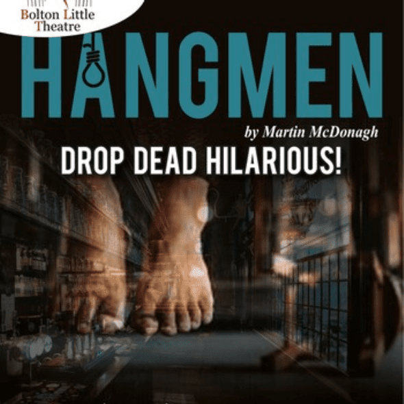Poster for Hangmen, showing dangling feet